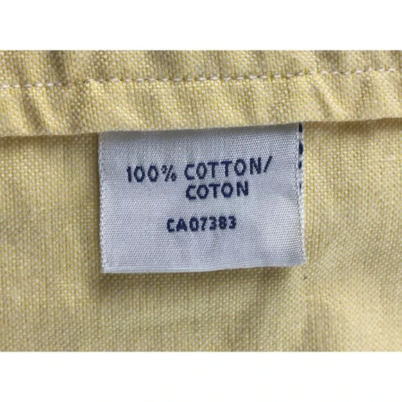 VTG 80s-90s era Polo by Ralph Lauren Mens Yellow Long Sleeve Shirt Size 17-34 - Picture 8 of 12